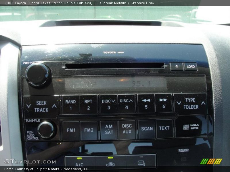 Blue Streak Metallic / Graphite Gray 2007 Toyota Tundra Texas Edition Double Cab 4x4