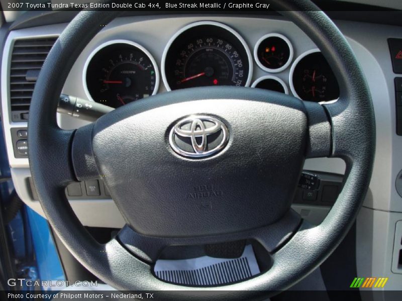 Blue Streak Metallic / Graphite Gray 2007 Toyota Tundra Texas Edition Double Cab 4x4