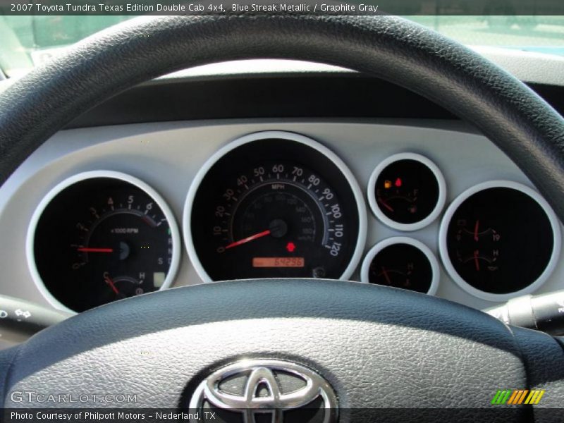 Blue Streak Metallic / Graphite Gray 2007 Toyota Tundra Texas Edition Double Cab 4x4