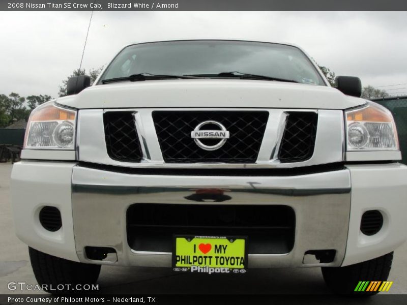 Blizzard White / Almond 2008 Nissan Titan SE Crew Cab