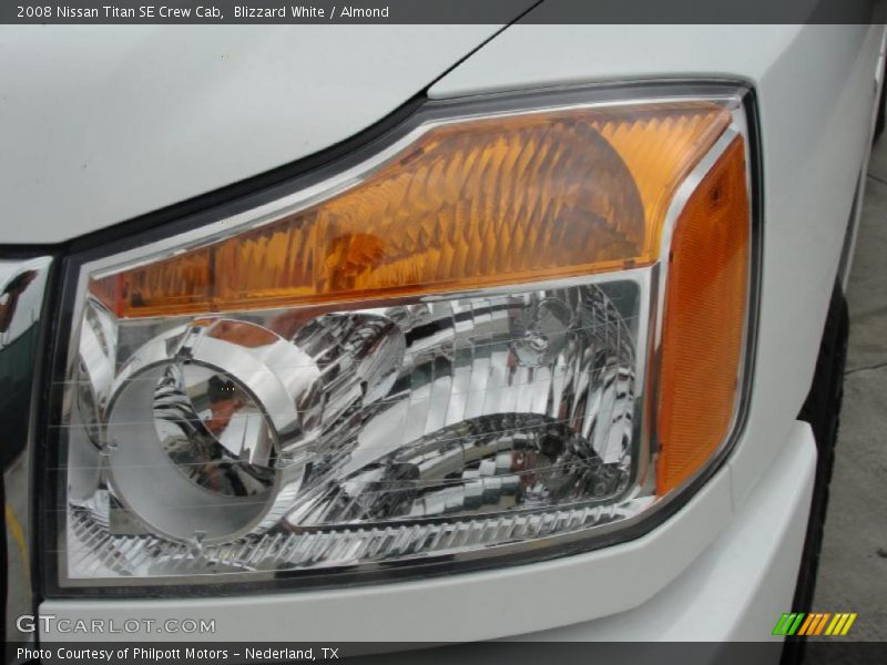 Blizzard White / Almond 2008 Nissan Titan SE Crew Cab