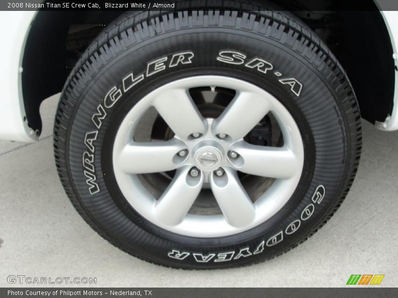 Blizzard White / Almond 2008 Nissan Titan SE Crew Cab