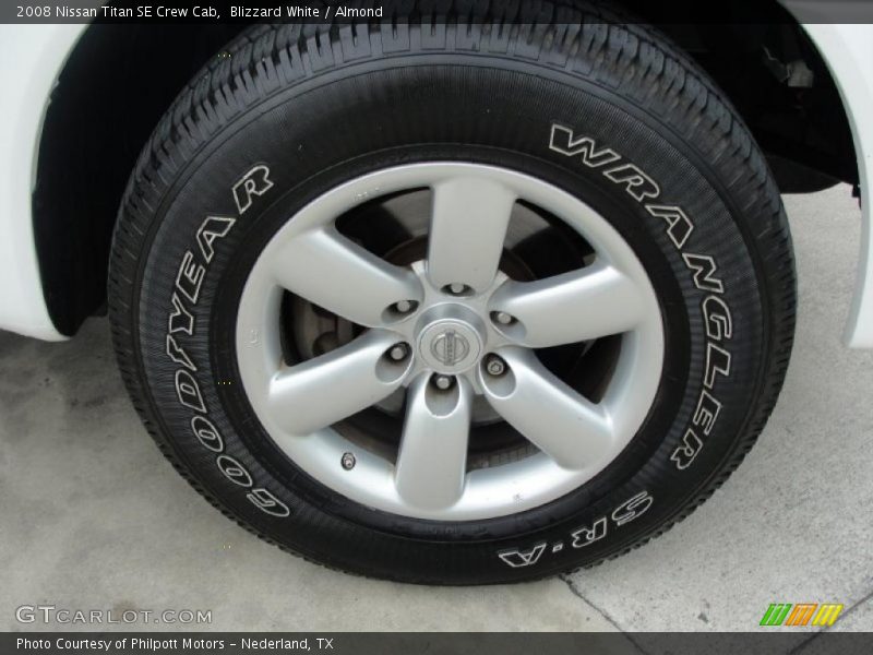 Blizzard White / Almond 2008 Nissan Titan SE Crew Cab