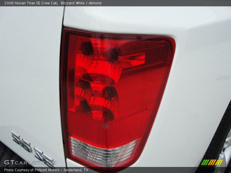 Blizzard White / Almond 2008 Nissan Titan SE Crew Cab
