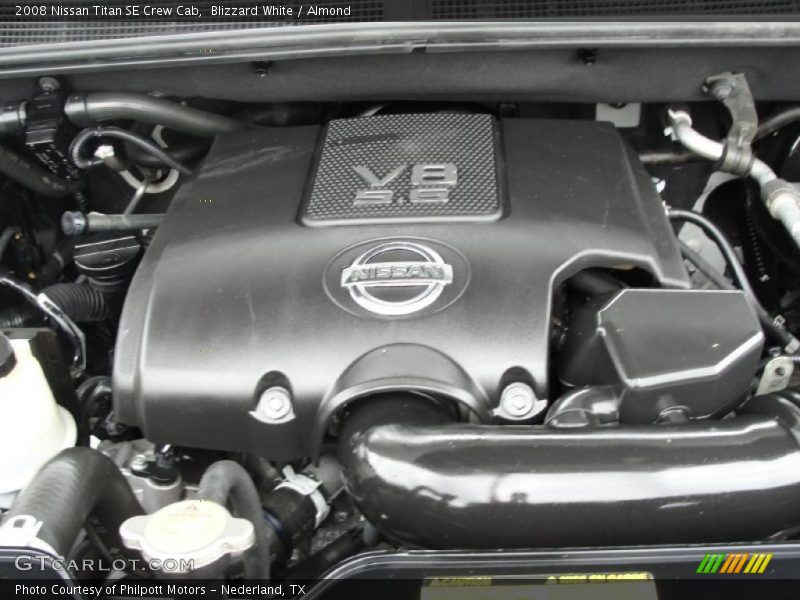 Blizzard White / Almond 2008 Nissan Titan SE Crew Cab