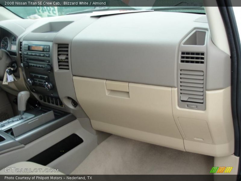 Blizzard White / Almond 2008 Nissan Titan SE Crew Cab