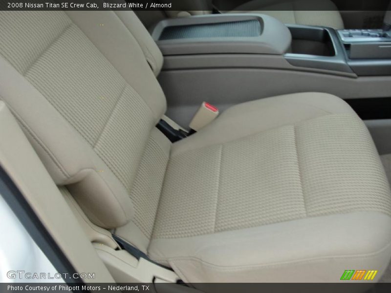 Blizzard White / Almond 2008 Nissan Titan SE Crew Cab