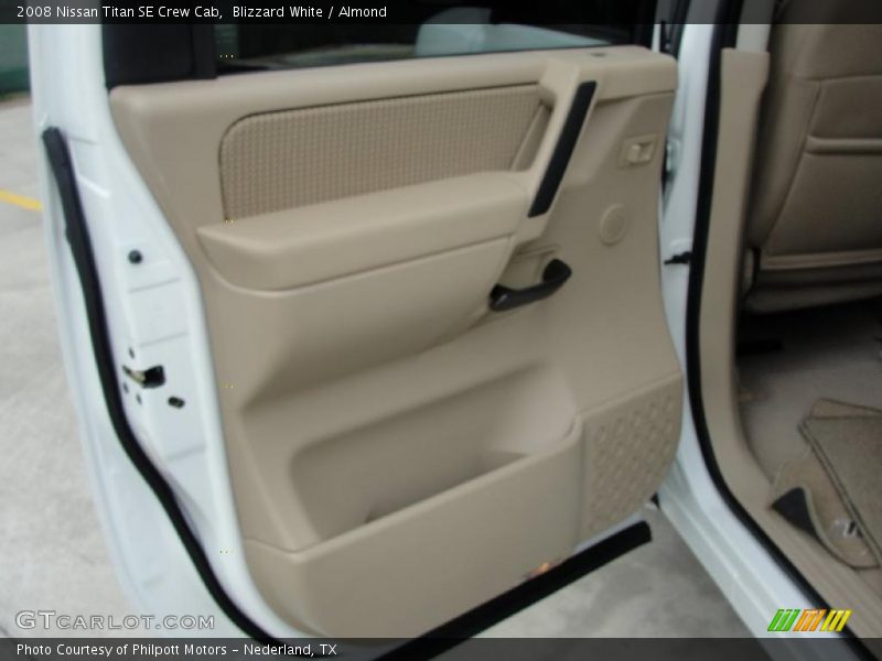 Blizzard White / Almond 2008 Nissan Titan SE Crew Cab