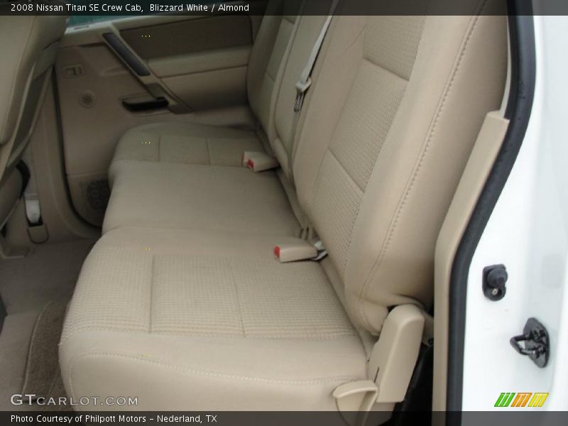 Blizzard White / Almond 2008 Nissan Titan SE Crew Cab