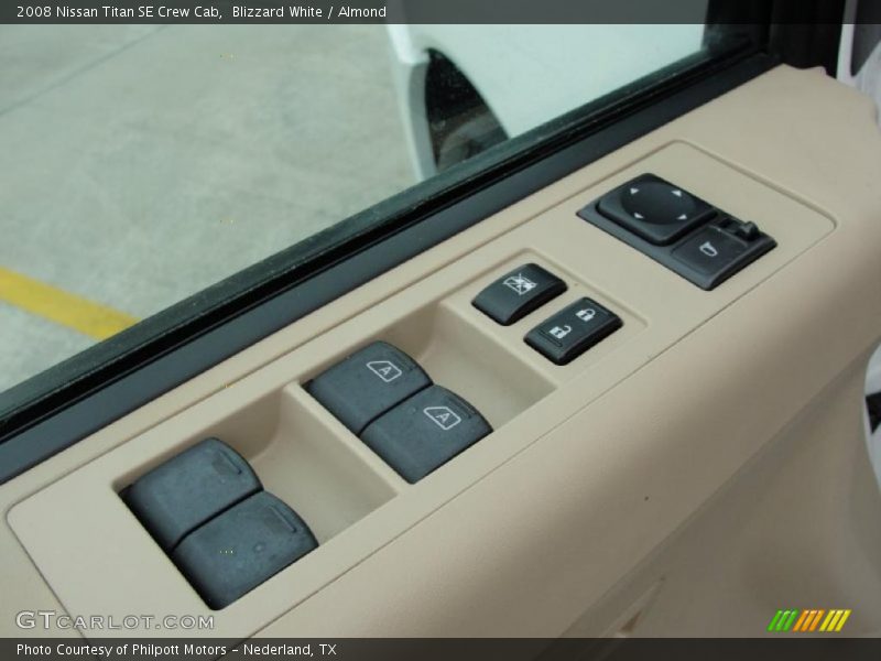 Blizzard White / Almond 2008 Nissan Titan SE Crew Cab