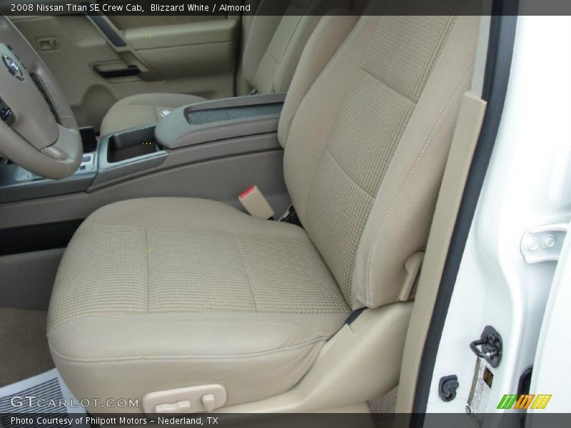 Blizzard White / Almond 2008 Nissan Titan SE Crew Cab