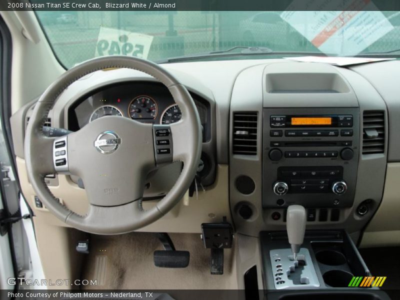 Blizzard White / Almond 2008 Nissan Titan SE Crew Cab