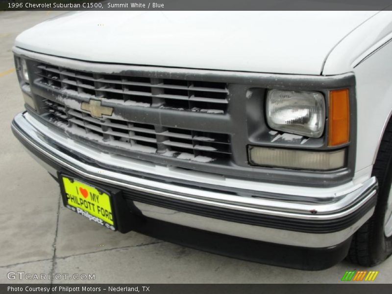 Summit White / Blue 1996 Chevrolet Suburban C1500