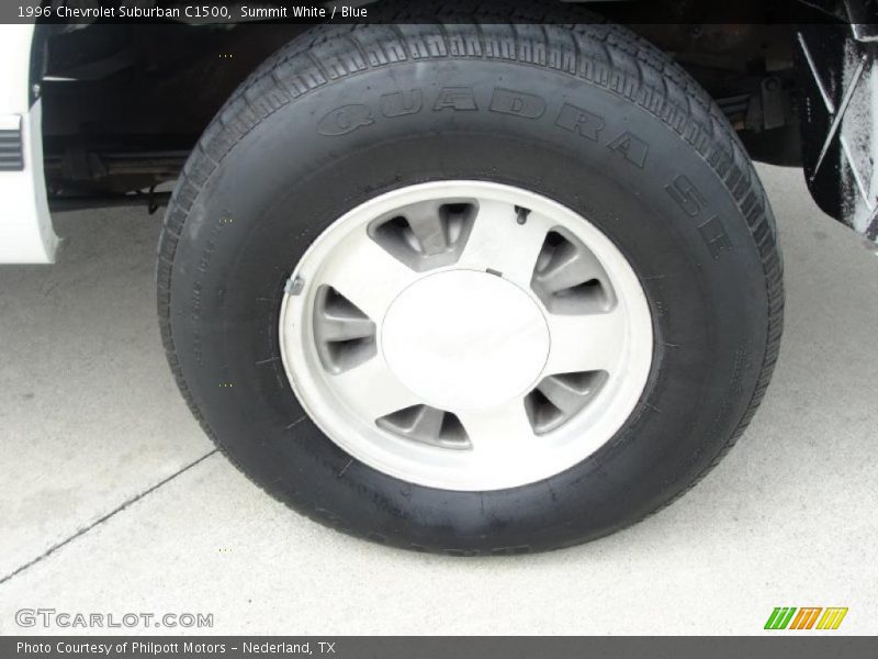 Summit White / Blue 1996 Chevrolet Suburban C1500