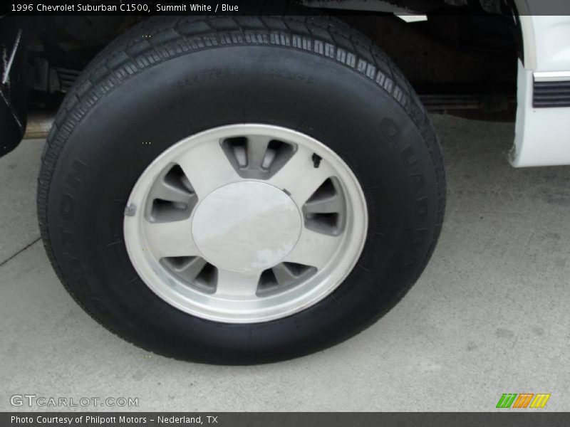 Summit White / Blue 1996 Chevrolet Suburban C1500