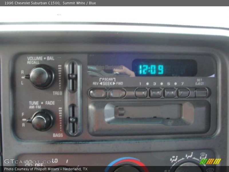 Summit White / Blue 1996 Chevrolet Suburban C1500