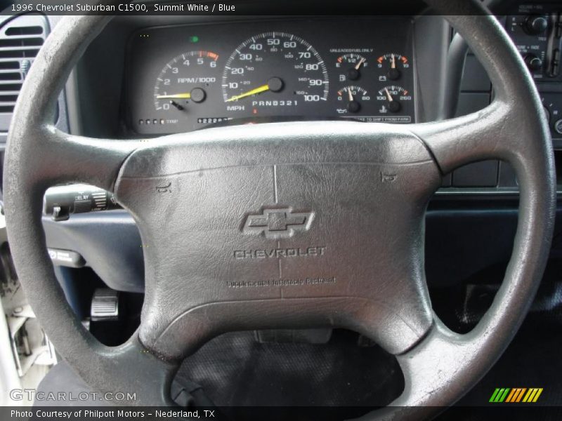 Summit White / Blue 1996 Chevrolet Suburban C1500