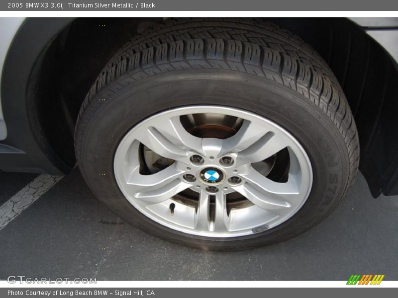 Titanium Silver Metallic / Black 2005 BMW X3 3.0i