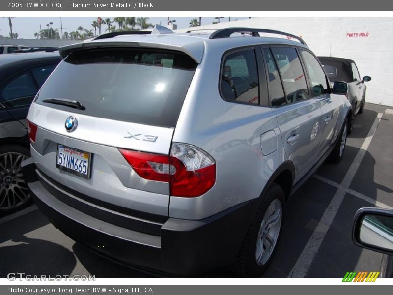 Titanium Silver Metallic / Black 2005 BMW X3 3.0i