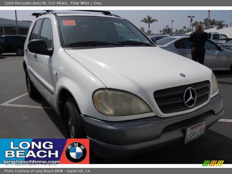 Polar White / Grey 1999 Mercedes-Benz ML 320 4Matic