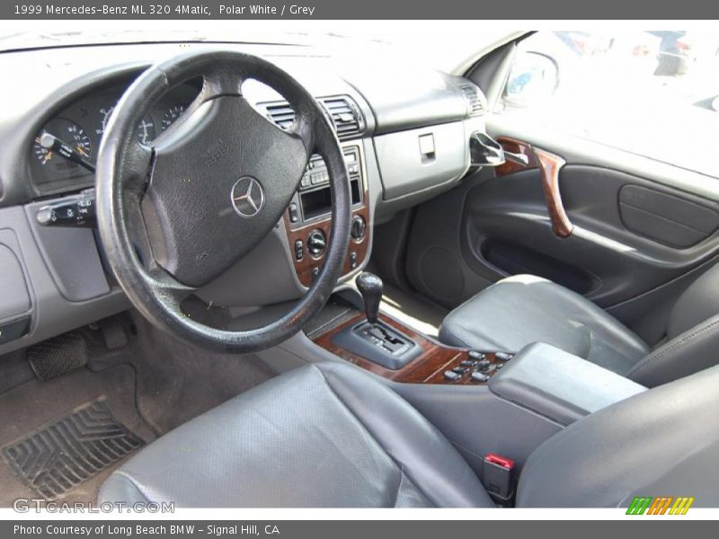 Polar White / Grey 1999 Mercedes-Benz ML 320 4Matic