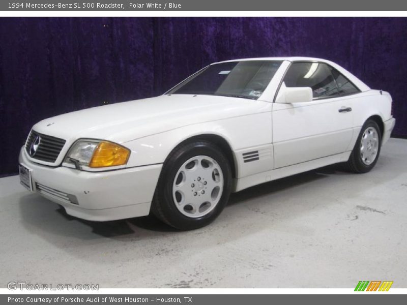 Polar White / Blue 1994 Mercedes-Benz SL 500 Roadster