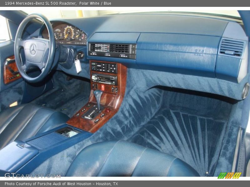 Polar White / Blue 1994 Mercedes-Benz SL 500 Roadster