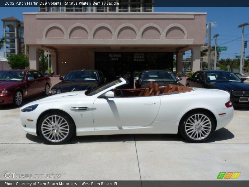 Stratus White / Bentley Saddle 2009 Aston Martin DB9 Volante