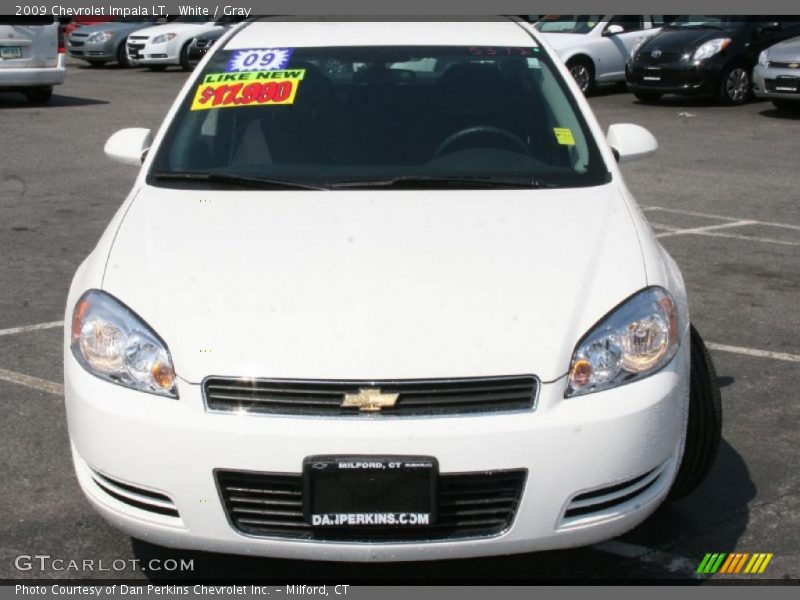 White / Gray 2009 Chevrolet Impala LT