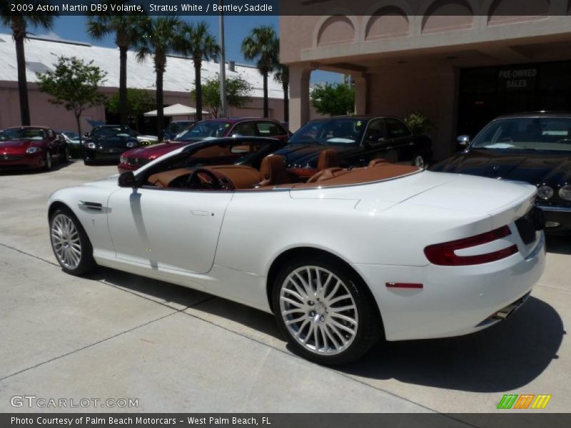 Stratus White / Bentley Saddle 2009 Aston Martin DB9 Volante