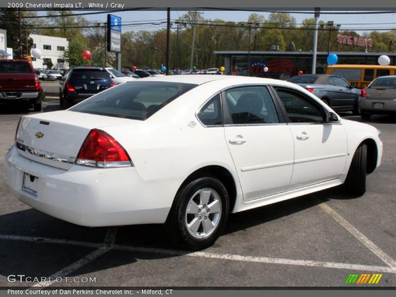 White / Gray 2009 Chevrolet Impala LT
