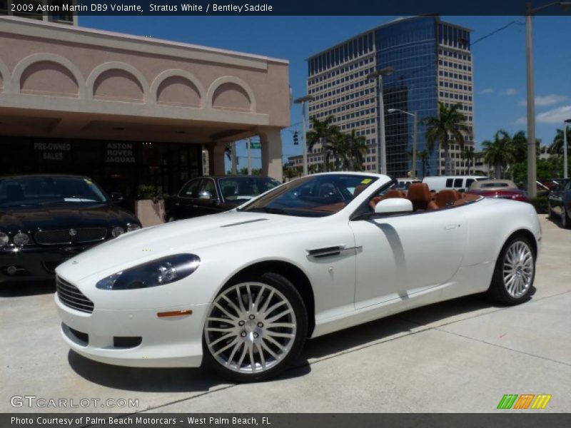 Stratus White / Bentley Saddle 2009 Aston Martin DB9 Volante