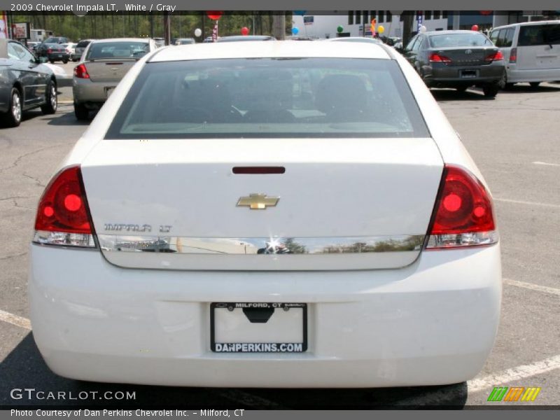 White / Gray 2009 Chevrolet Impala LT