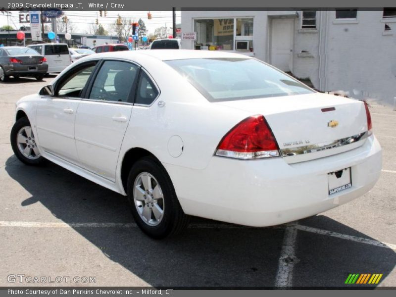 White / Gray 2009 Chevrolet Impala LT
