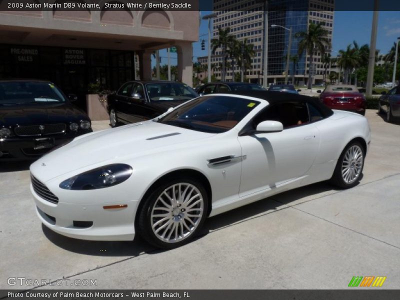 Stratus White / Bentley Saddle 2009 Aston Martin DB9 Volante