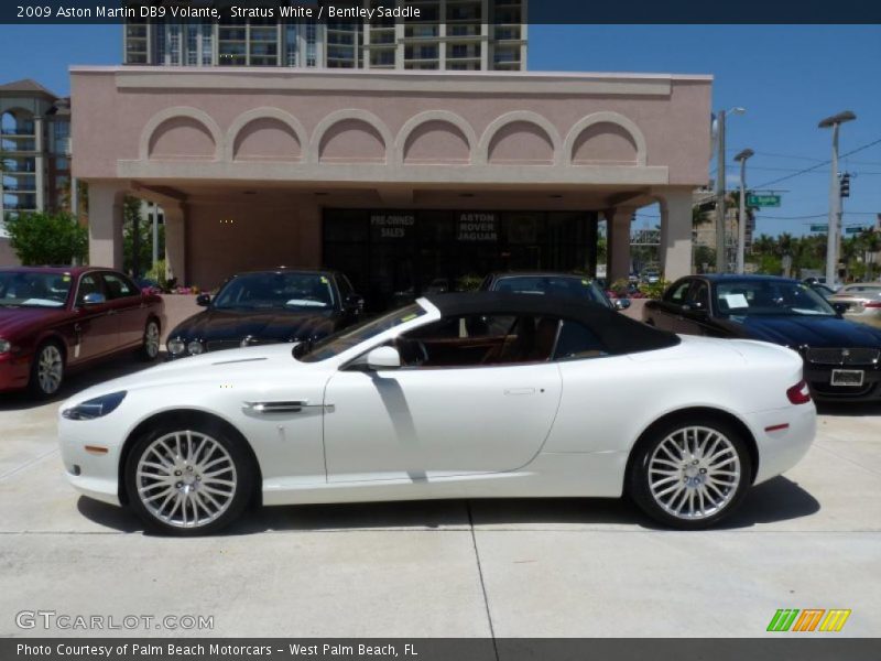 Stratus White / Bentley Saddle 2009 Aston Martin DB9 Volante