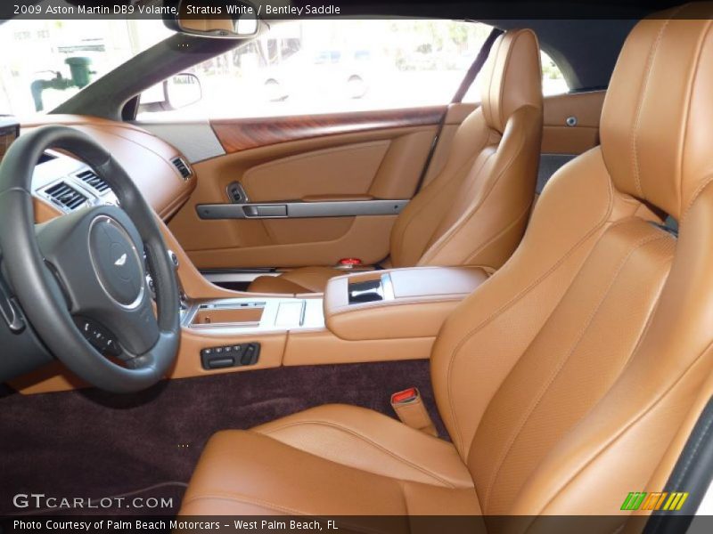 Stratus White / Bentley Saddle 2009 Aston Martin DB9 Volante