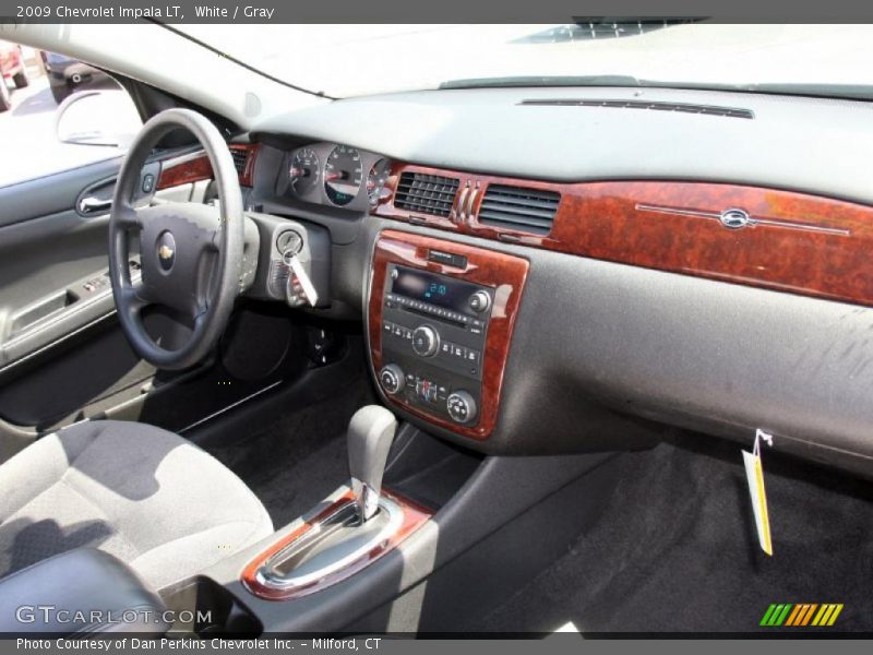White / Gray 2009 Chevrolet Impala LT