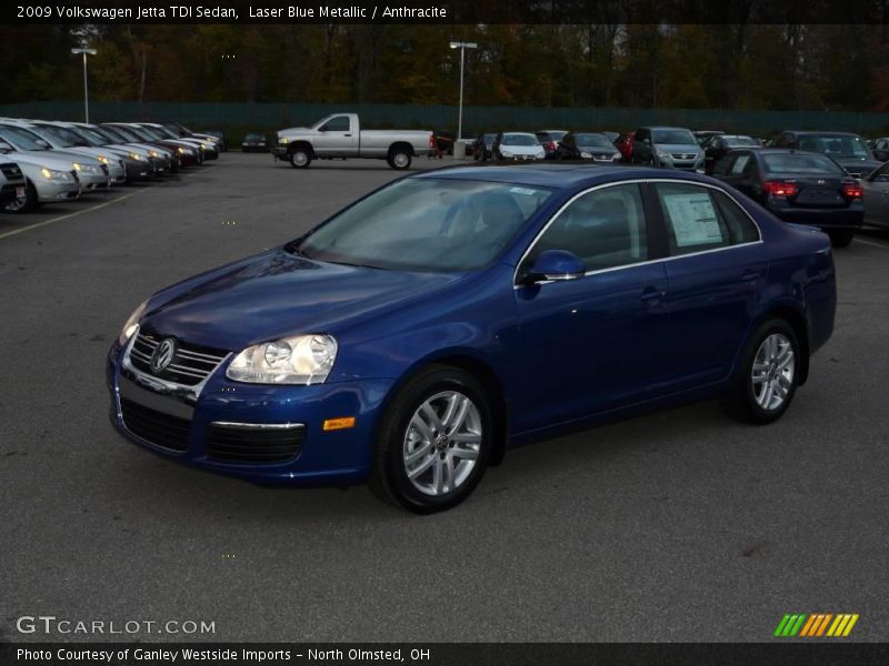 Laser Blue Metallic / Anthracite 2009 Volkswagen Jetta TDI Sedan