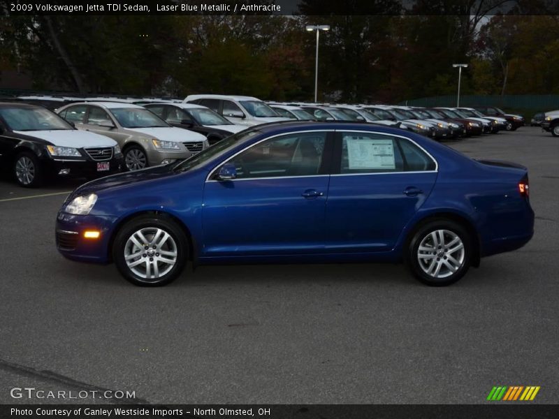 Laser Blue Metallic / Anthracite 2009 Volkswagen Jetta TDI Sedan