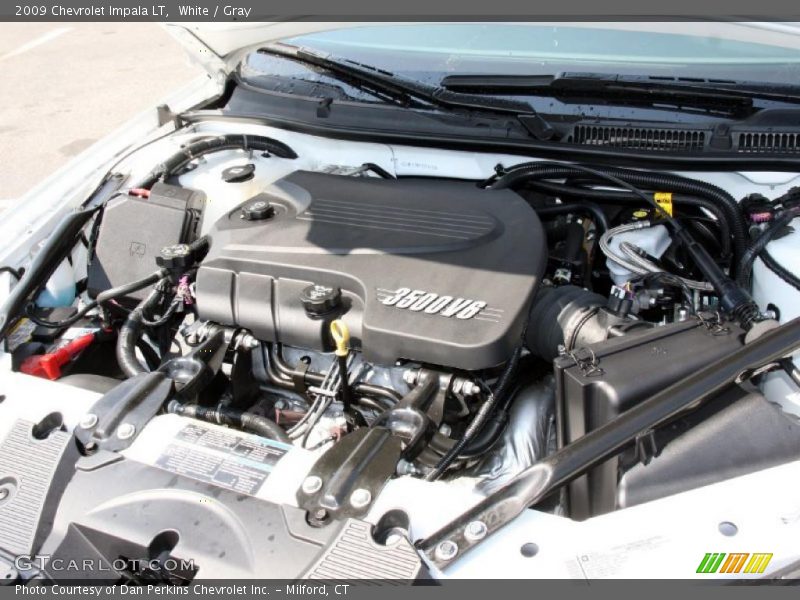 White / Gray 2009 Chevrolet Impala LT
