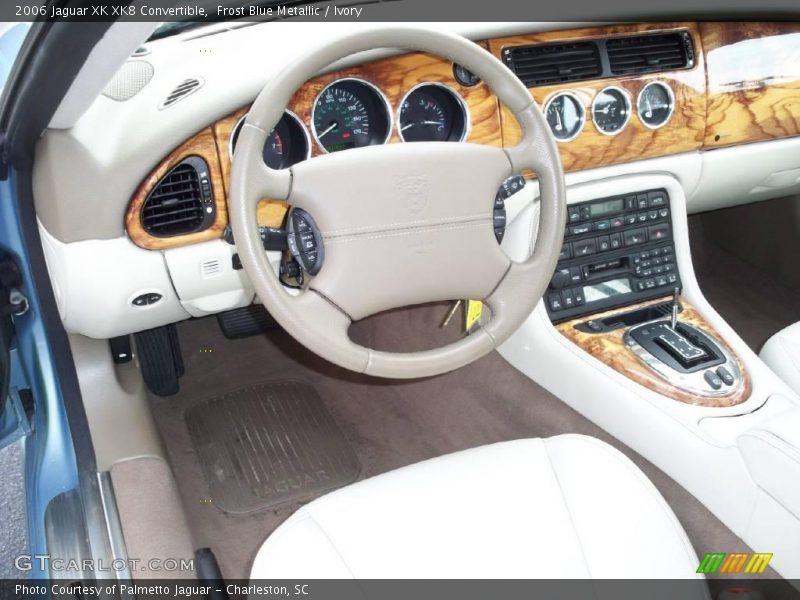 Frost Blue Metallic / Ivory 2006 Jaguar XK XK8 Convertible