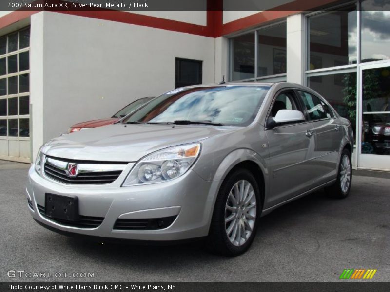 Silver Pearl Metallic / Black 2007 Saturn Aura XR