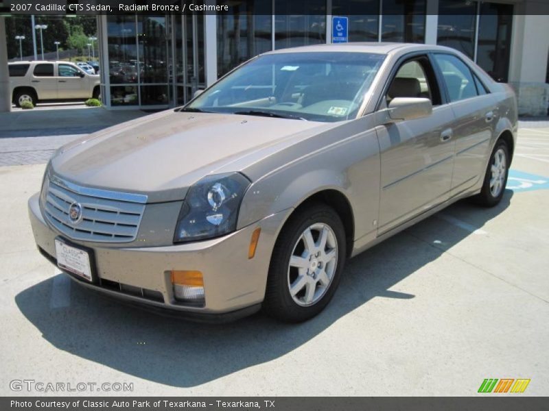 Radiant Bronze / Cashmere 2007 Cadillac CTS Sedan