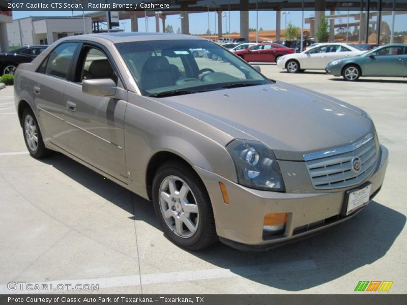 Radiant Bronze / Cashmere 2007 Cadillac CTS Sedan