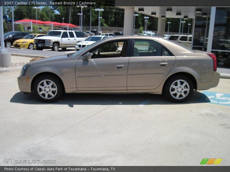 Radiant Bronze / Cashmere 2007 Cadillac CTS Sedan