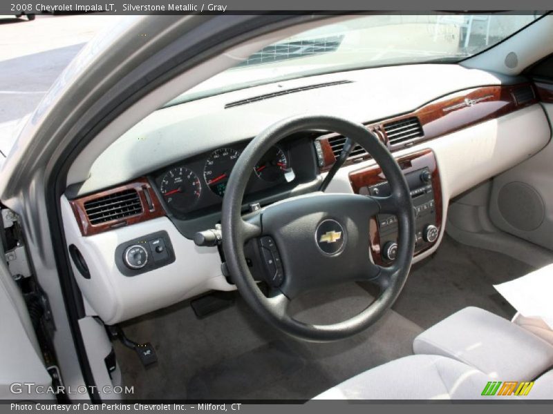 Silverstone Metallic / Gray 2008 Chevrolet Impala LT