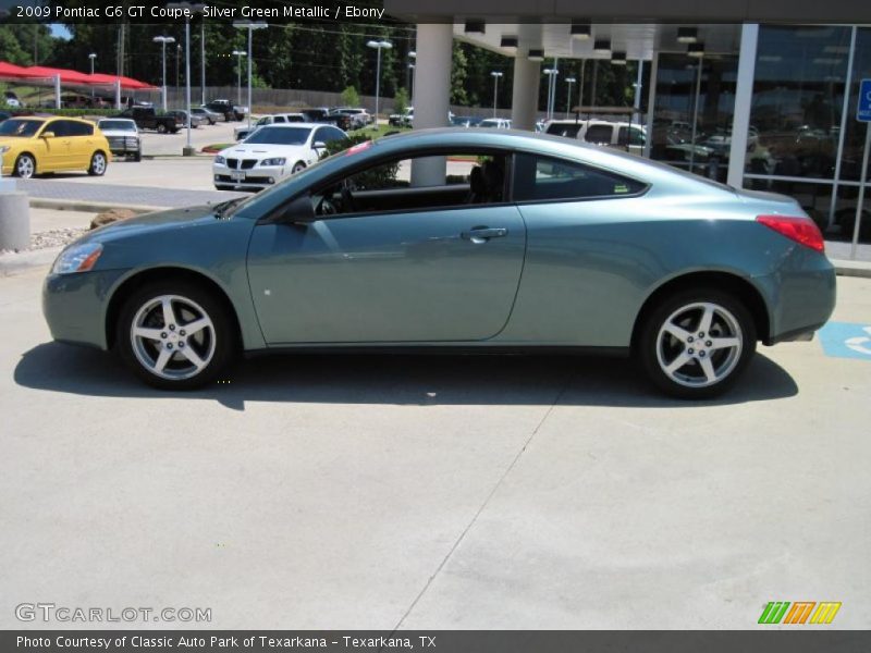 Silver Green Metallic / Ebony 2009 Pontiac G6 GT Coupe