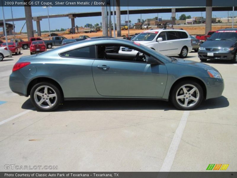 Silver Green Metallic / Ebony 2009 Pontiac G6 GT Coupe