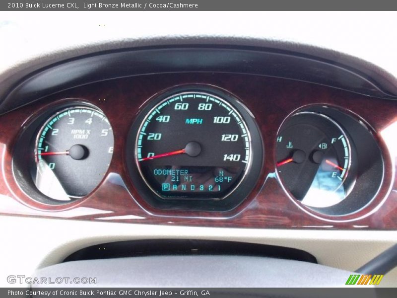 Light Bronze Metallic / Cocoa/Cashmere 2010 Buick Lucerne CXL